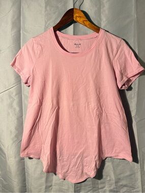 Madewell Light Pink Short Sleeve Crew Tee